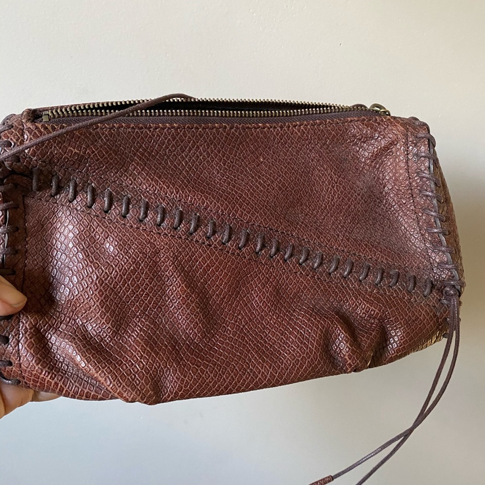 Botkier snakeskin brown clutch
